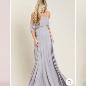 Morning Lavender -  ADELE RUFFLE MAXI DRESS